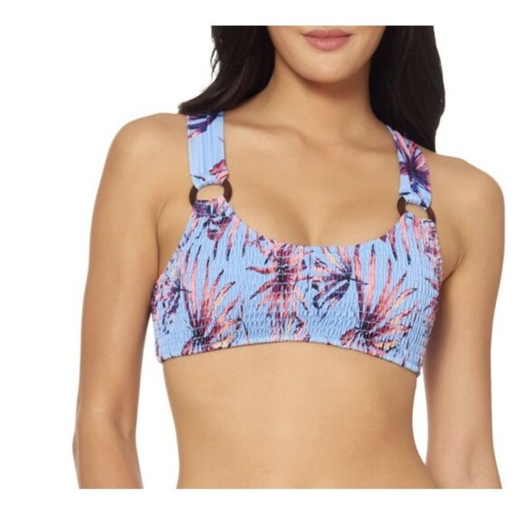 Jessica Simpson Women's Palmy Days Bikini Swim Top Size M - Picture 1 of 6
